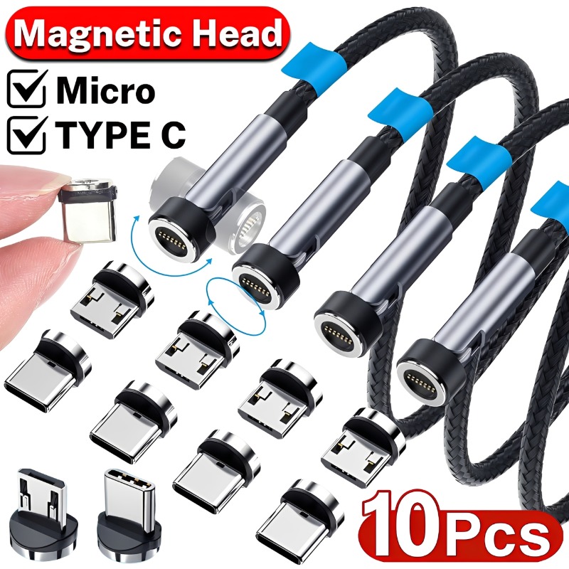 Micro Usb Cable - Connecteurs magnétiques Micro USB/type C, 10/1