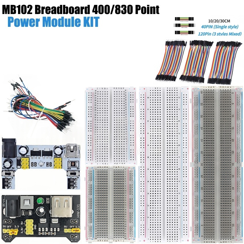 Breadboard 400 Point - MB-102 MB102 platine de prototypage 400