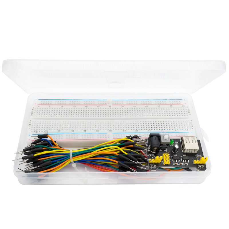 Breadboard 400 Point - Platine de prototypage 3.3V/5V MB102 +
