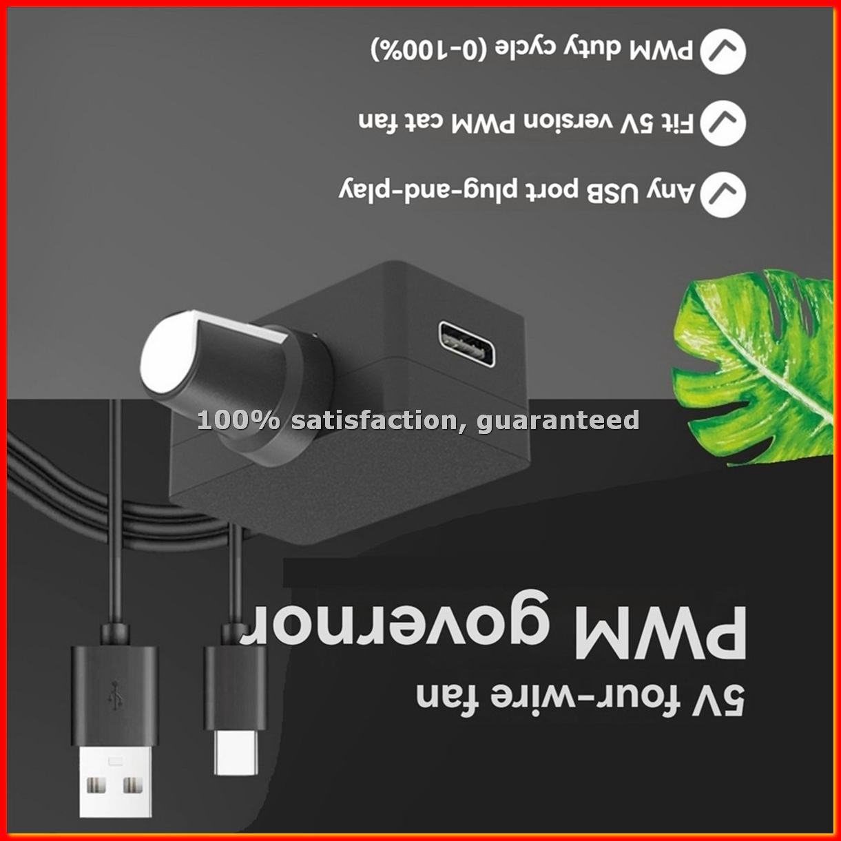 Usb C Cable - Contrôleur de vitesse PWM 5V 4