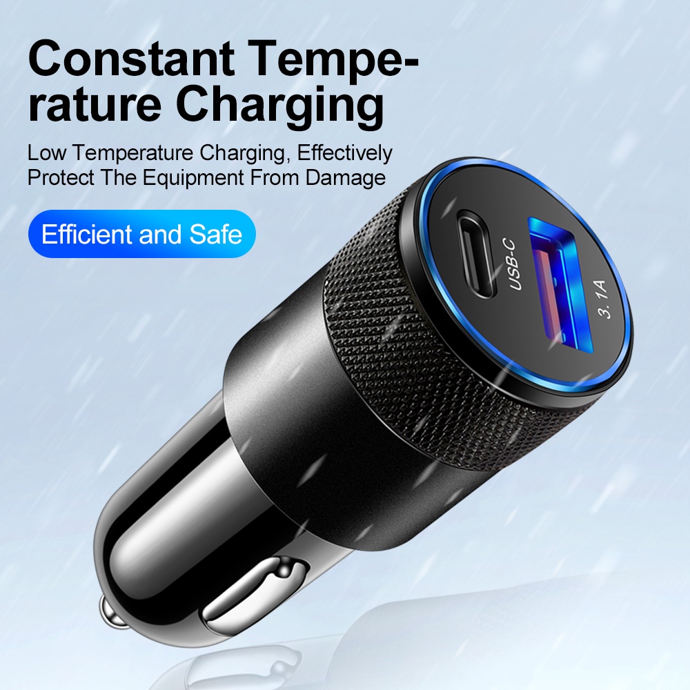 Chargeur de voiture USB 66W, a - Usb C Cable avis et prix