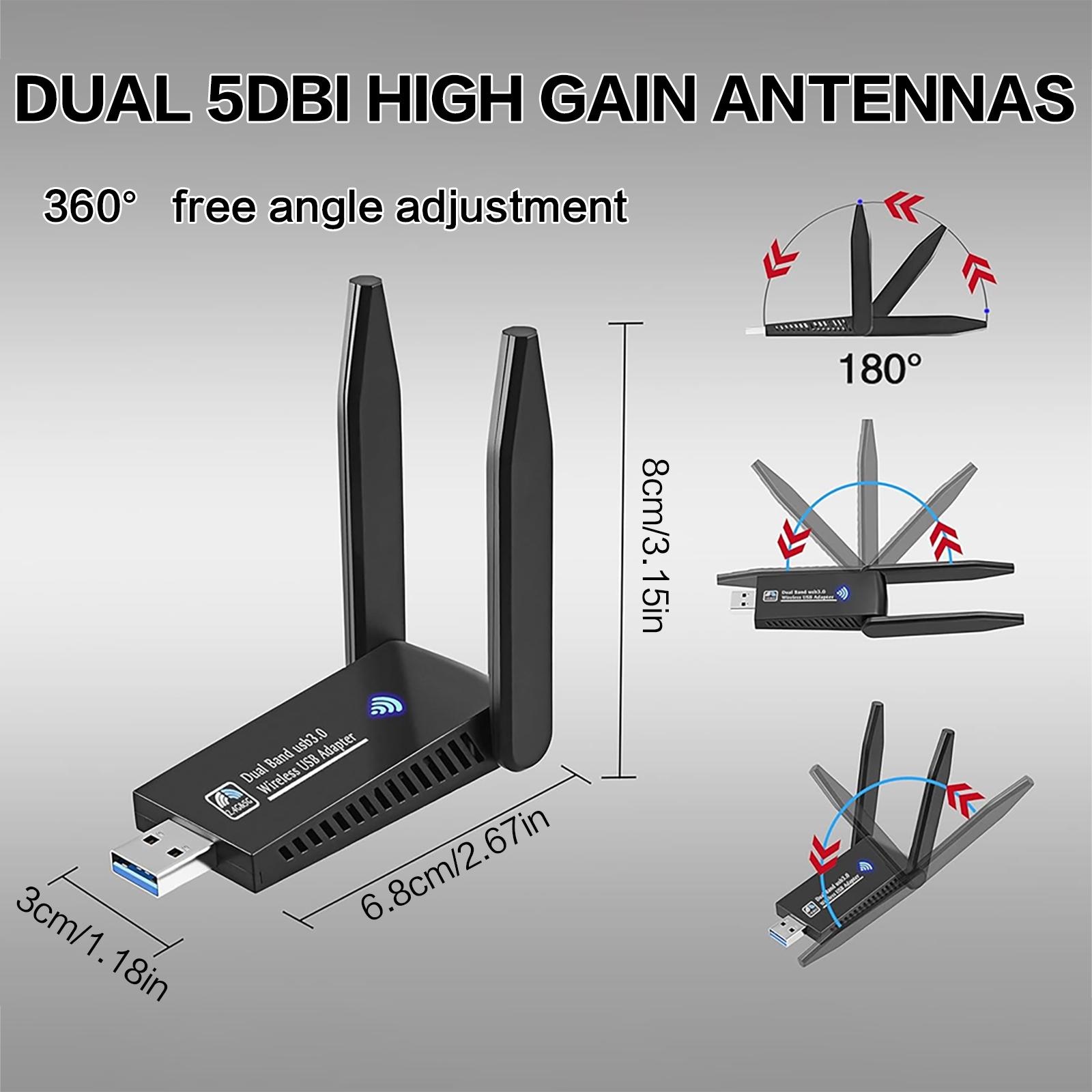 Adaptateur WiFi USB 1300Mbps d - Antenna 2.4Ghz avis et prix