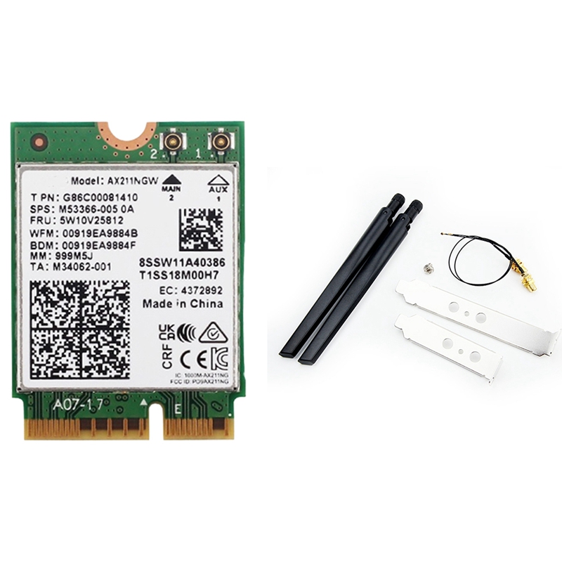 AX211NGW + double antenne WiFi - Antenna 2.4Ghz avis et prix